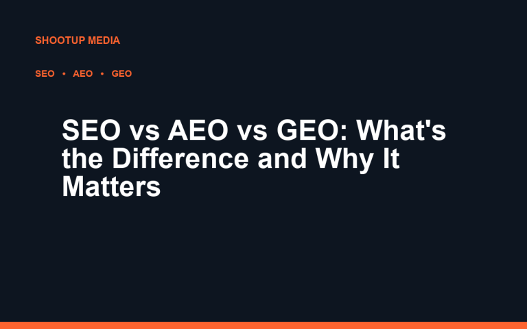 SEO vs AEO vs GEO: What's the Difference and Why It Matters